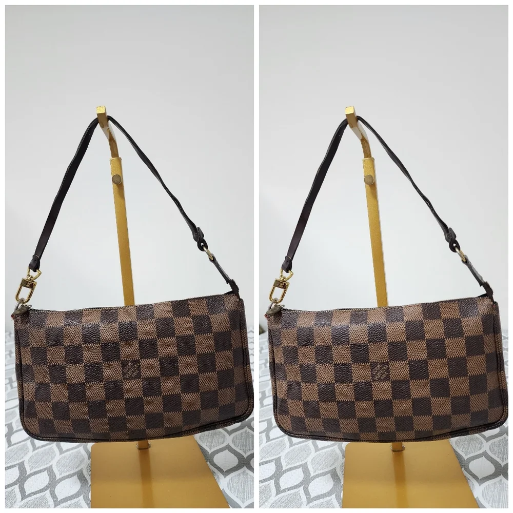 LOUIS VUITTON Damier Ebene Pochette Accessoires Pochette Brown